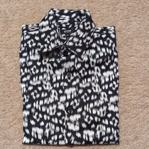 Express Monochrome Animal Print Shirt